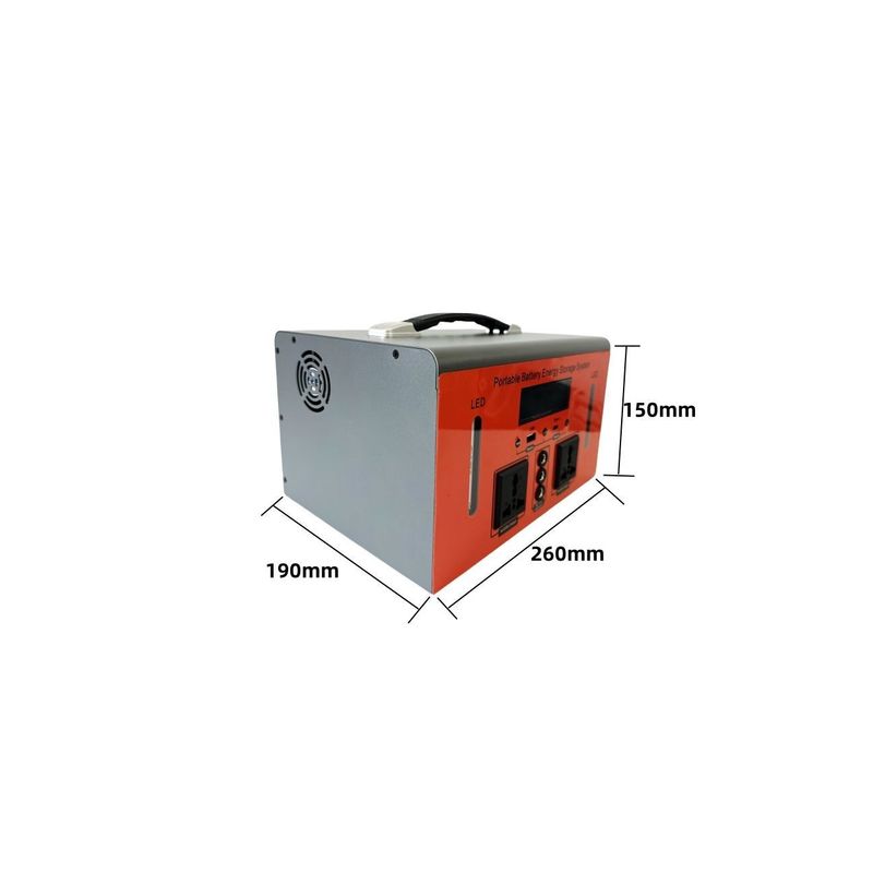 Stasiun listrik portabel 3000kw dengan output gelombang koreksi dan daya output nominal 500W
