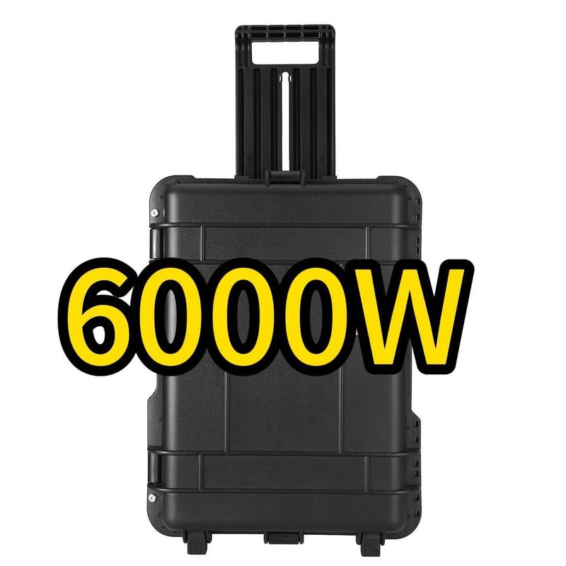 6000W Portable 6216wh Camping 230V Lithium Iron Phosphate Battery Power Station untuk Power