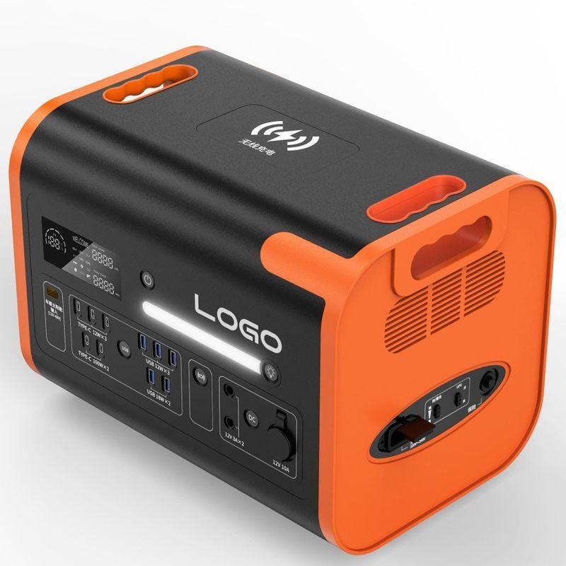220V±5% AC Output Voltage Emergency Portable Power Station untuk eksplorasi di luar ruangan