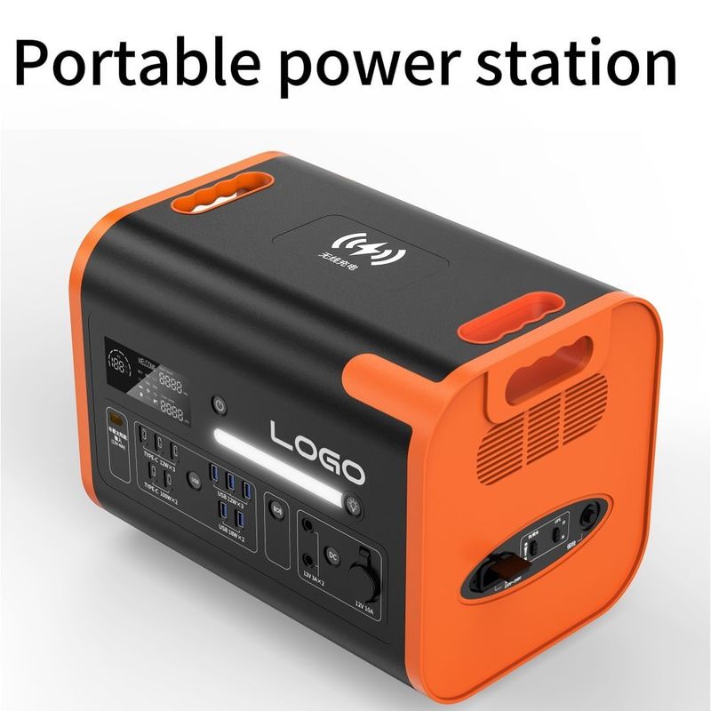 90 menit waktu pengisian Generator portabel 2400W 2048wh Generator pasokan energi