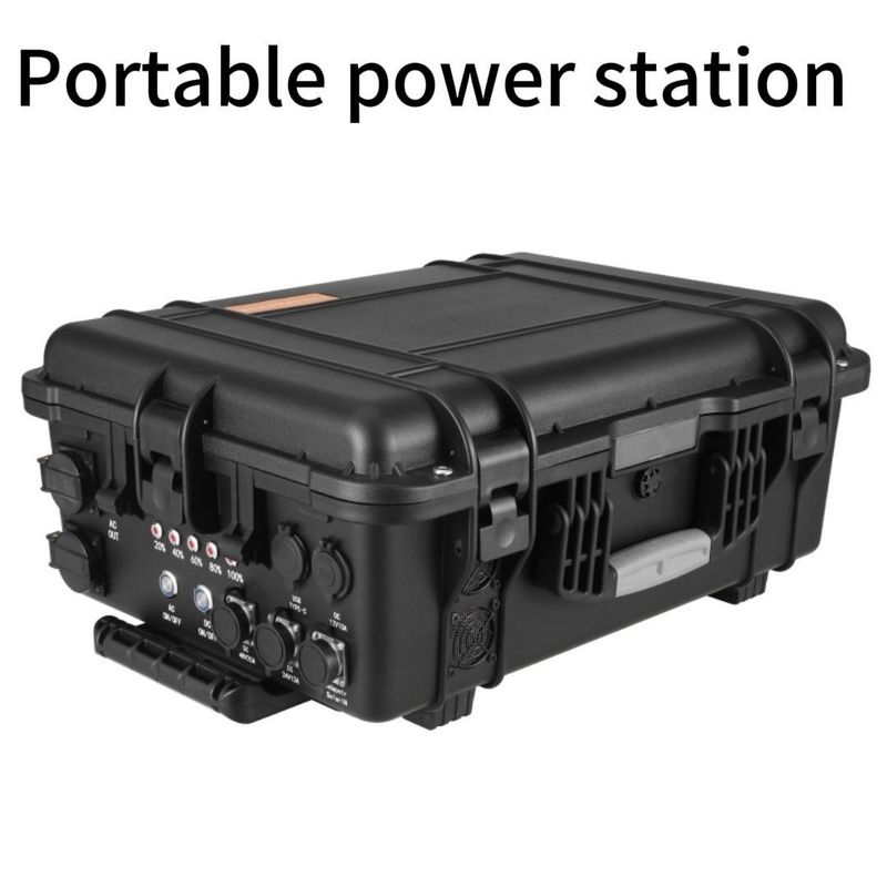 3000W-7000W Perumahan Energi Penyimpanan Sistem Tenaga Surya Outdoor Mobile Power Station
