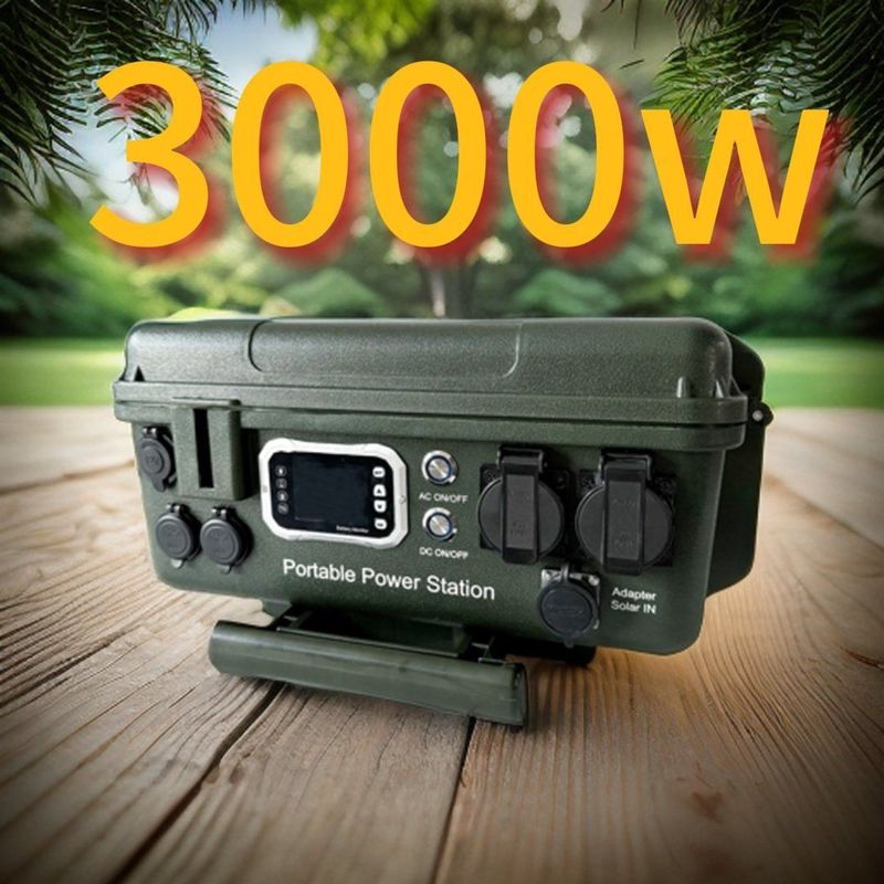 3000W Power Station portabel untuk rumah dan berkemah USB-C 45W memotong tegangan 35V ± 0,05V